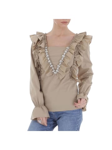 Ital-Design Bluse in Hellbraun