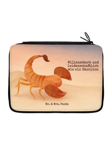 Mr. & Mrs. Panda Mäppchen Sternzeichen Skorpion Design mit Spruch in Weiß