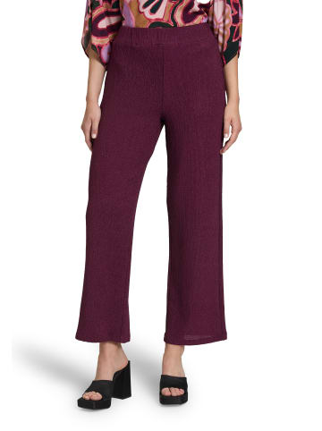 CARTOON Casual-Hose mit weitem Bein in Dark Aubergine