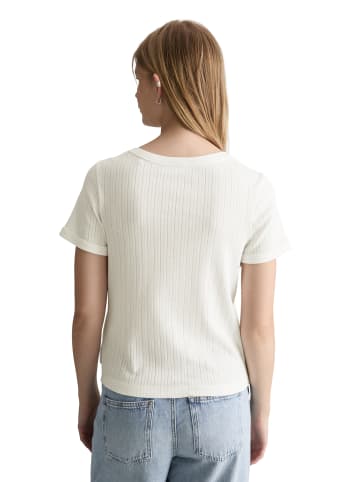 Marc O'Polo DENIM Pointelle-Kurzarm-Cardigan regular in Silky White