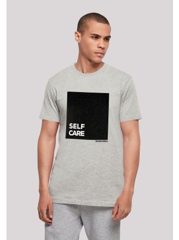 F4NT4STIC T-Shirt SELF CARE TEE in grau meliert