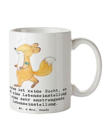 Mr. & Mrs. Panda haferl Laufen Lebensstil mit Spruch in Weiß