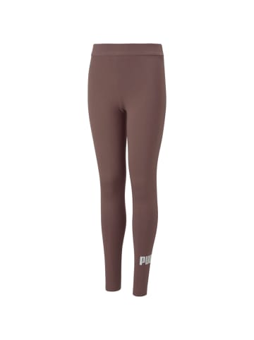 Puma Bodywear ESSENTIALS LOGO LEGGINGS in Pflaume