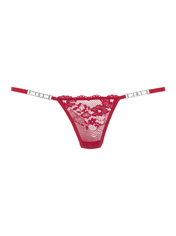 PETITE FLEUR GOLD String in rot