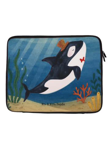 Mr. & Mrs. Panda Laptop Tasche Orca Zylinder Design ohne Spruch in Weiß