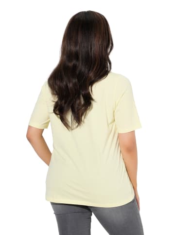 Ulla Popken Shirt in blassgelb