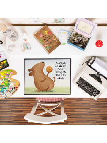 Mr. & Mrs. Panda Schreibunterlage Hund Keks Design mit Spruch in Weiß