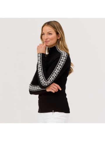 Krimson Klover Strickpullover Slalom Zip Neck in black