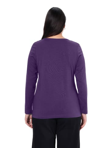 Ulla Popken Shirt in tiefes violett