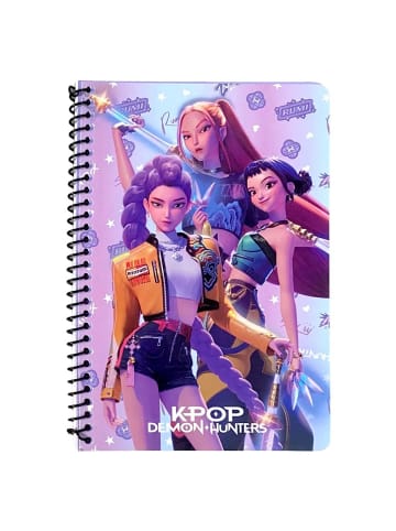 KPop Demon Hunters K-pop Demon Hunters Warrior Trio B/5 linierter Spiralblock mit 70