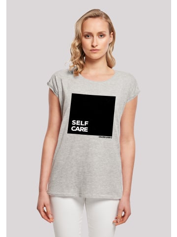 F4NT4STIC T-Shirt SELF CARE SHORT SLEEVE TEE in grau meliert