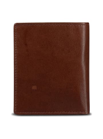 Jost Vardo Geldbörse RFID Schutz Leder 8.5 cm brown