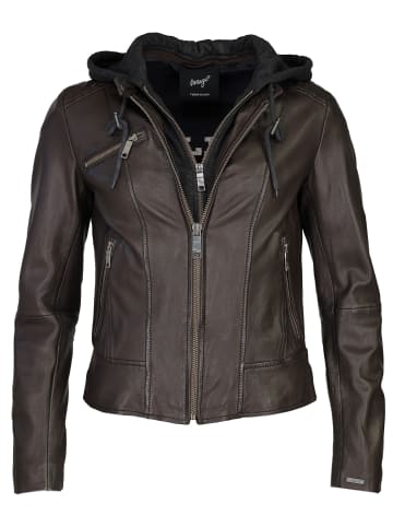 Maze Lederjacke Mico in dunkelbraun