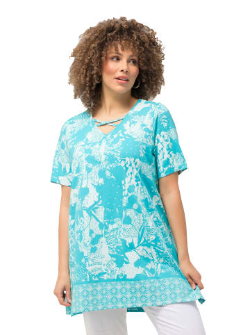 Ulla Popken Longshirt in tiefes aqua