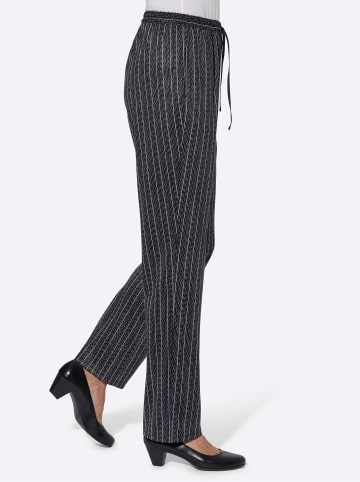 WITT WEIDEN Jersey-Hose in schwarz-gestreift