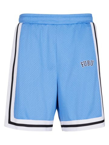 FUBU FUBU Herren FM242-006-1 Fubu College Mesh Shorts in light blue/white
