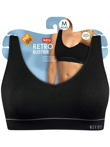 Nur Die  Bustier Retro in schwarz