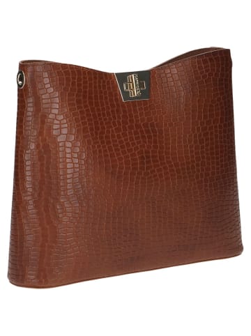 Caprice Handtasche in COGNAC CROCO