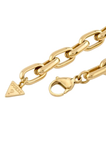 Guess Damen-Armband Fluid Heart Charm Goldfarben L
