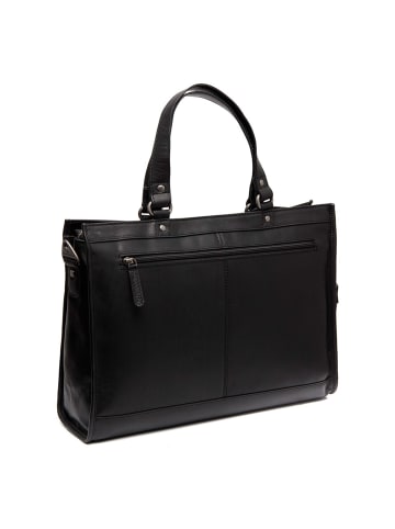 The Chesterfield Brand Manly Schultertasche Leder 40 cm Laptopfach in black