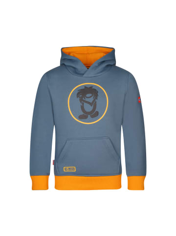 Trollkids Hoodie "Troll" in Stahlblau/Schwarz/Mango