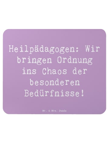 Mr. & Mrs. Panda Mauspad Spruch Heilpädagogin Chaosordnung mit S... in Lavendeltraum