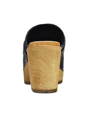 Clog "Wood-Peleni Chunk Open" in Schwarz