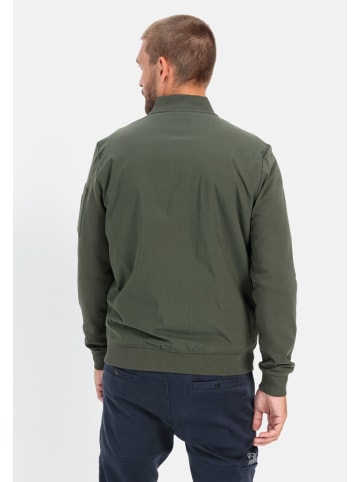 Camel Active Sweatjacke mit Bomberkragen in Grün