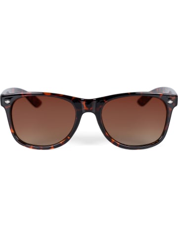 styleBREAKER Nerd Sonnenbrille in Braun Demi / Braun Verlauf