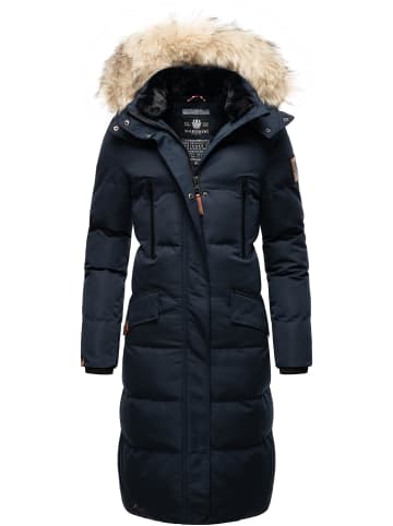 Marikoo Steppmantel Schneesternchen in Navy