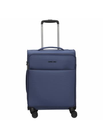 Stratic Light + -4-Rollen-Kabinentrolley 55 cm (dark red) in dark blue
