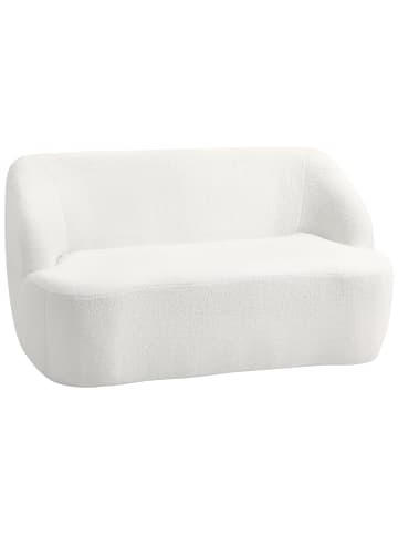 HOMCOM Sofa-142L x 85B x 73,5H cm-Cremeweiß