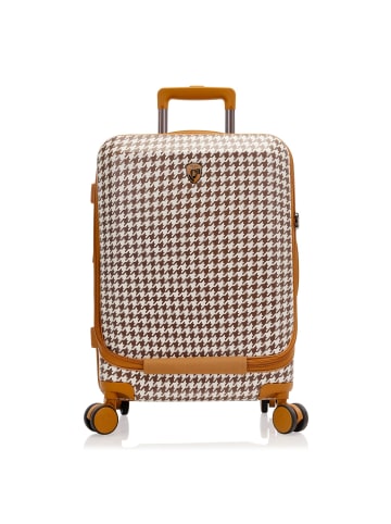 Heys EZ Fashion 4 Rollen Kabinentrolley S 53 cm mit Dehnfalte in brown houndstooth