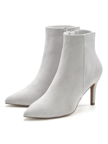 LASCANA High-Heel-Stiefelette in hellgrau