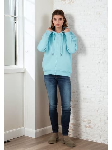 Salzhaut Sweatjacke TOPE - UNI in Aqua
