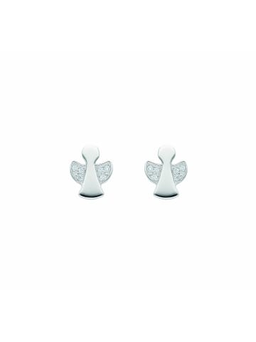 Adeliás Damen 925 Silber Ohrringe / Ohrstecker mit Zirkonia in silber