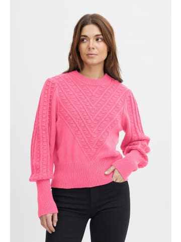 PULZ Jeans Strickpullover PZAMY - 50207167  Strickpullover mit Strukturmuster in Pink