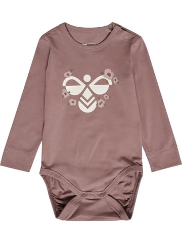 Hummel Kinder Langarmbody "Hmlfenja Body L/S" in Braun