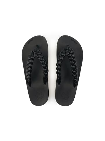 Flip Flop Zehentrenner "wedgy*weave" in Schwarz