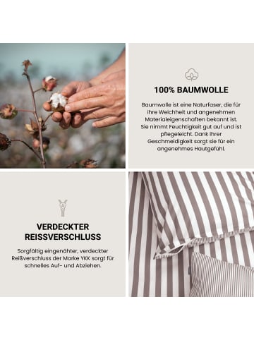 Schiesser Renforcé-Bettwäsche-Set Marie in Taupe