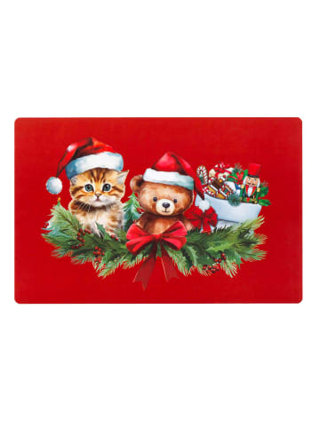 Douceur d’Intérieur Tischset mit festlichem Motiv, SWEETIES in Rot, (B) 28,5 x (L) 44 cm