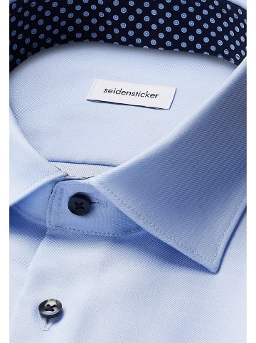 Seidensticker Business Hemd Slim in Mittelblau