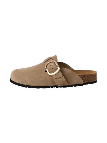 Tamaris Pantoletten aus Leder Braun