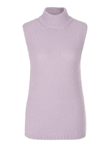 MADELEINE Pullunder mit Reiskornmuster und Glanzeffekt in hellamethyst