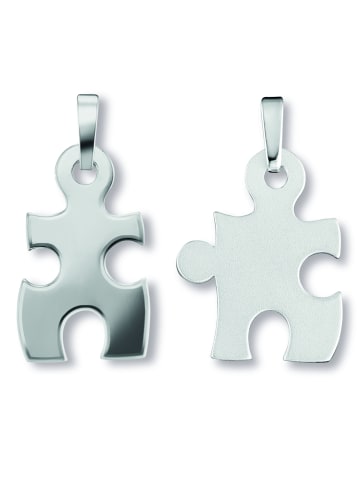 ONE ELEMENT  Puzzle Anhänger aus 925 Silber in silber