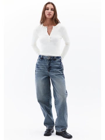 OXXO Röhrenhose MID BLUE DENIM