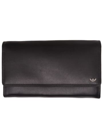 Golden Head Polo Geldbörse RFID Leder 17 cm schwarz