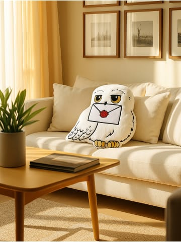 Harry Potter Harry Potter Kissen Hedwig Brief Plüsch Eule Dekokissen 40 x 40 cm in weiß