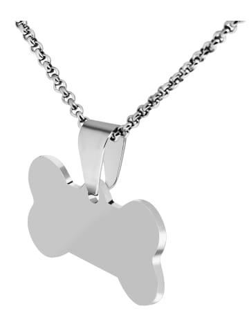 Adeliás Unisex Anhänger aus Edelstahl in silber