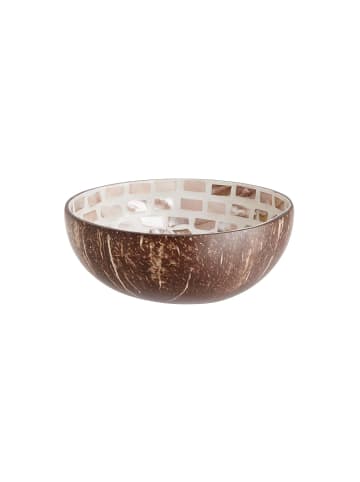 Butlers Deko Schale Mosaik aus Kokosnuss Ø14cm COCONUT in Braun